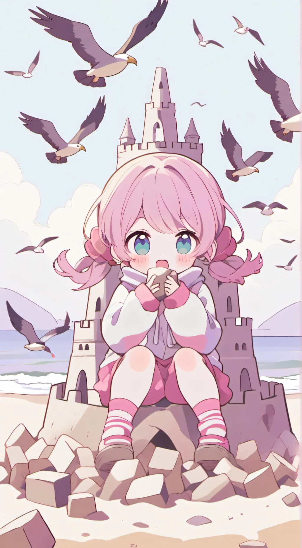 ai character: Little pinky ￼ background