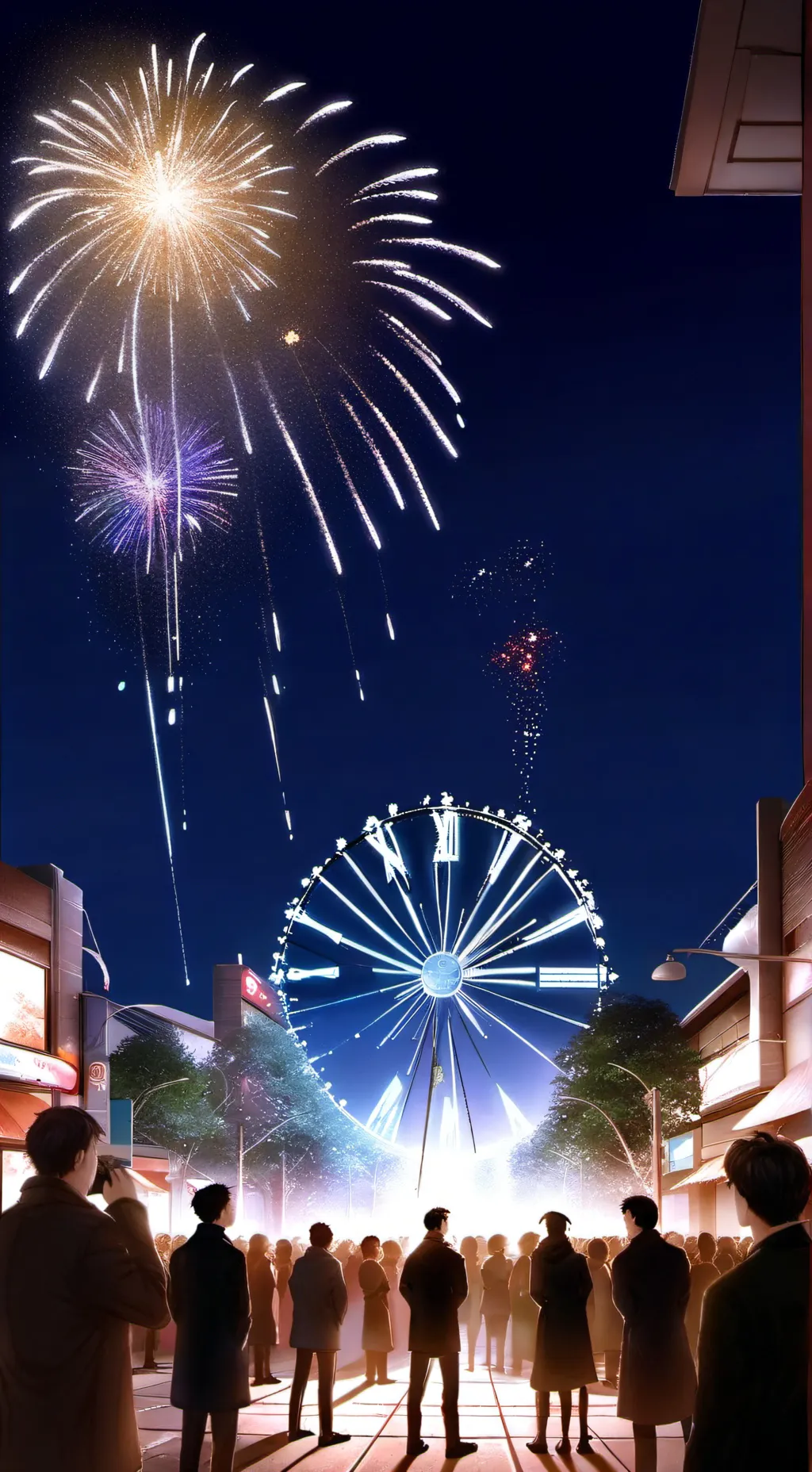 ai character: New Year background