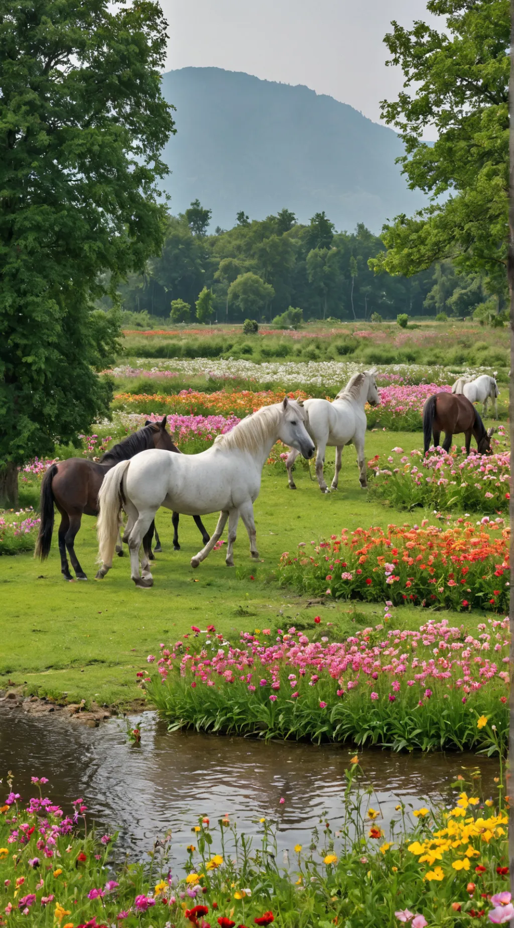 ai character: 《Horse herd》 background