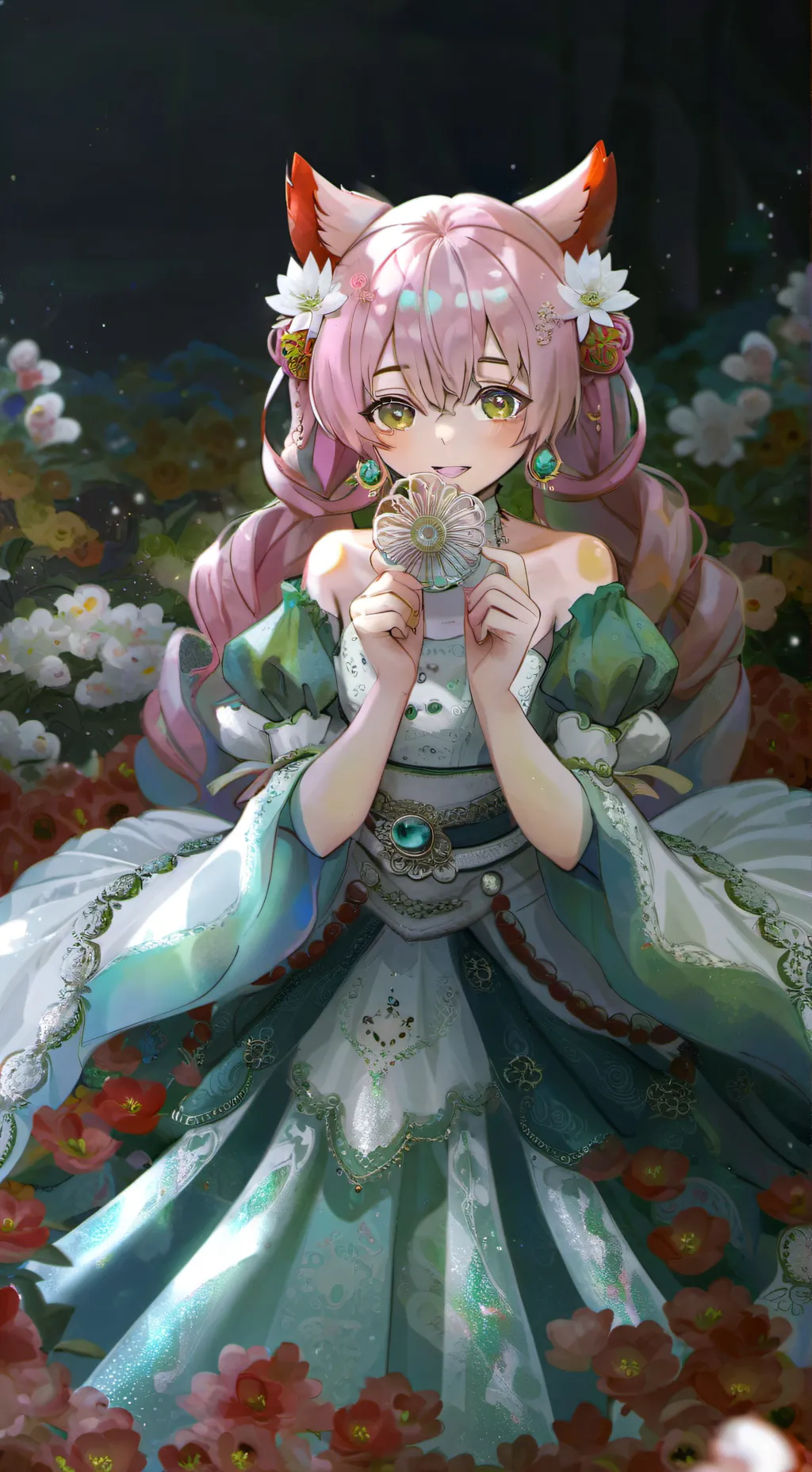 ai character: Obanai x Mitsuri background