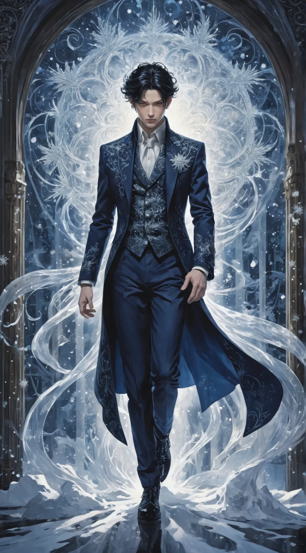 ai character: Frost background