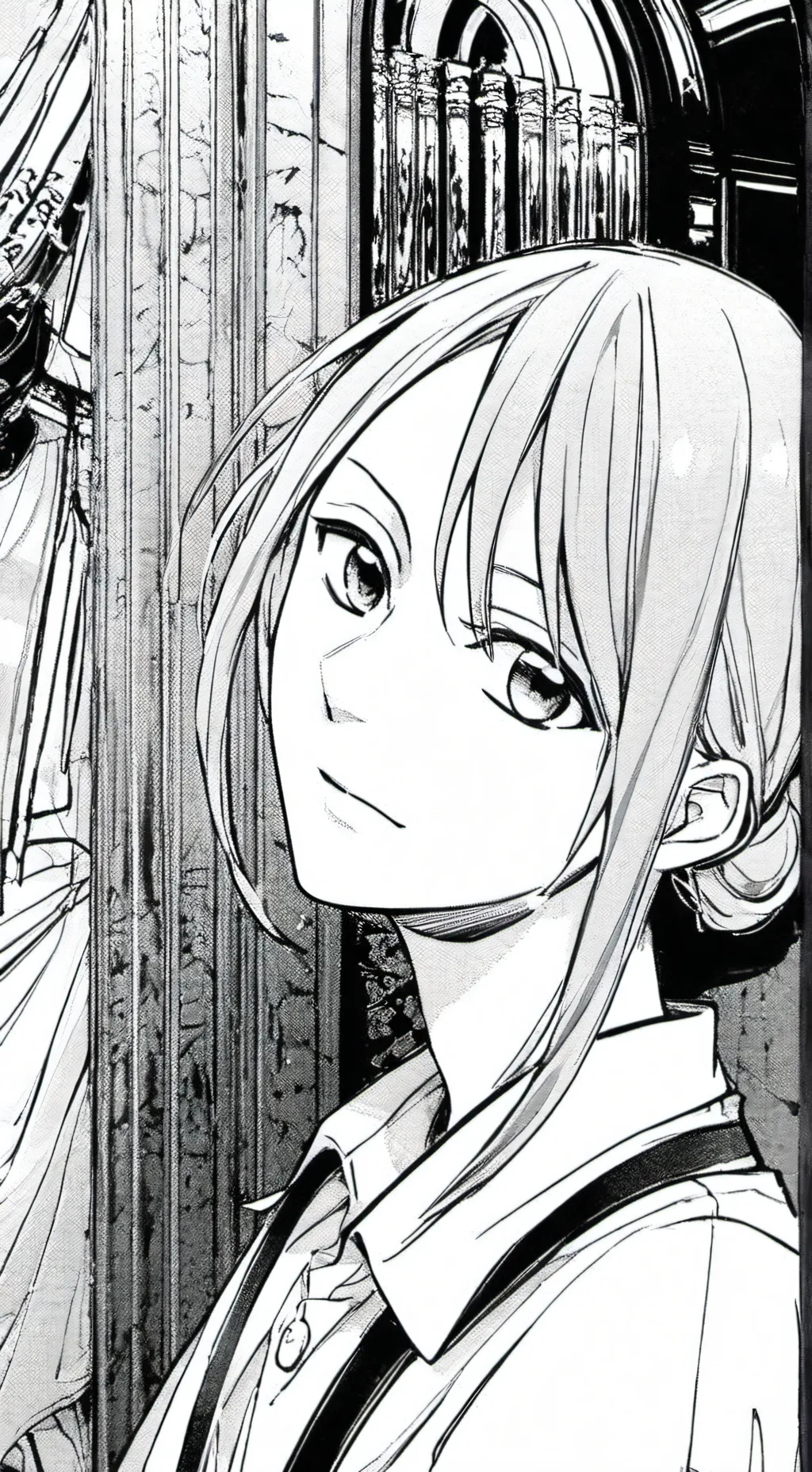 ai character: Miss match uniform background