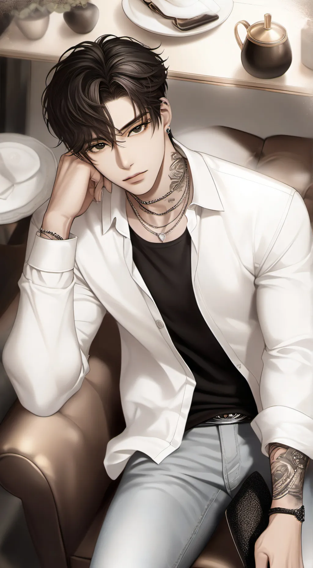 ai character: Ashton background