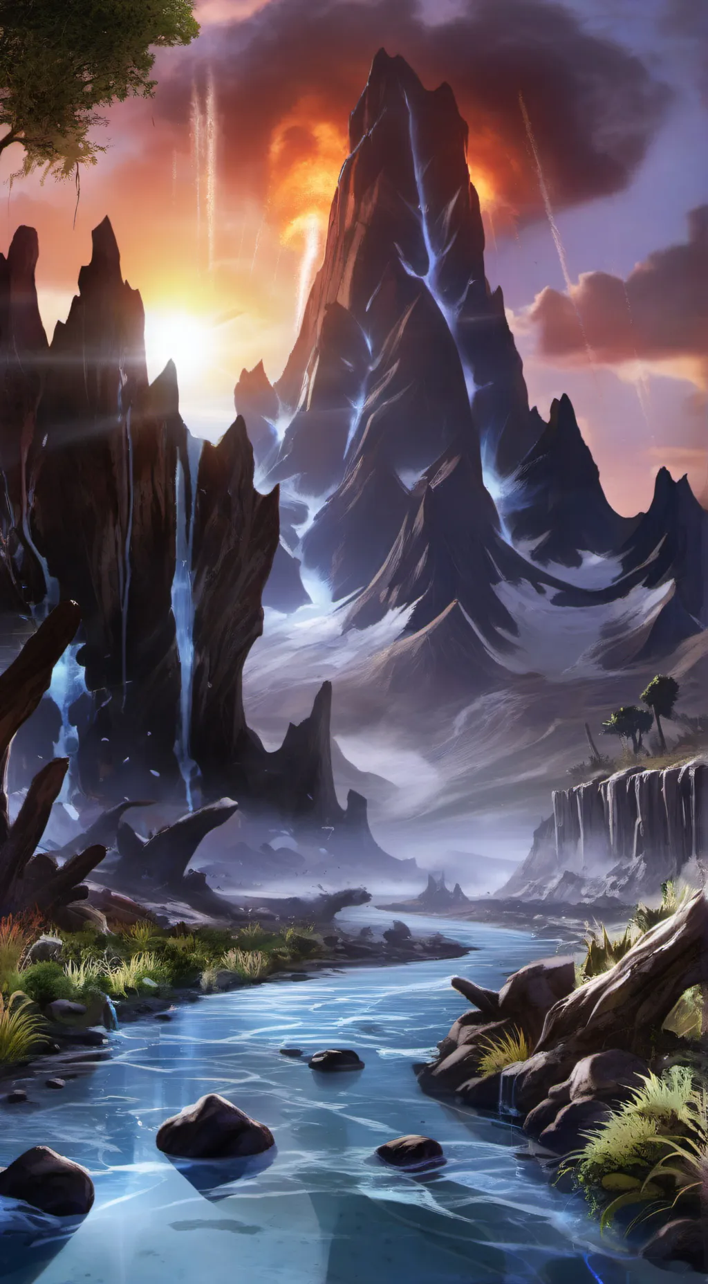 ai character: The eternal world background