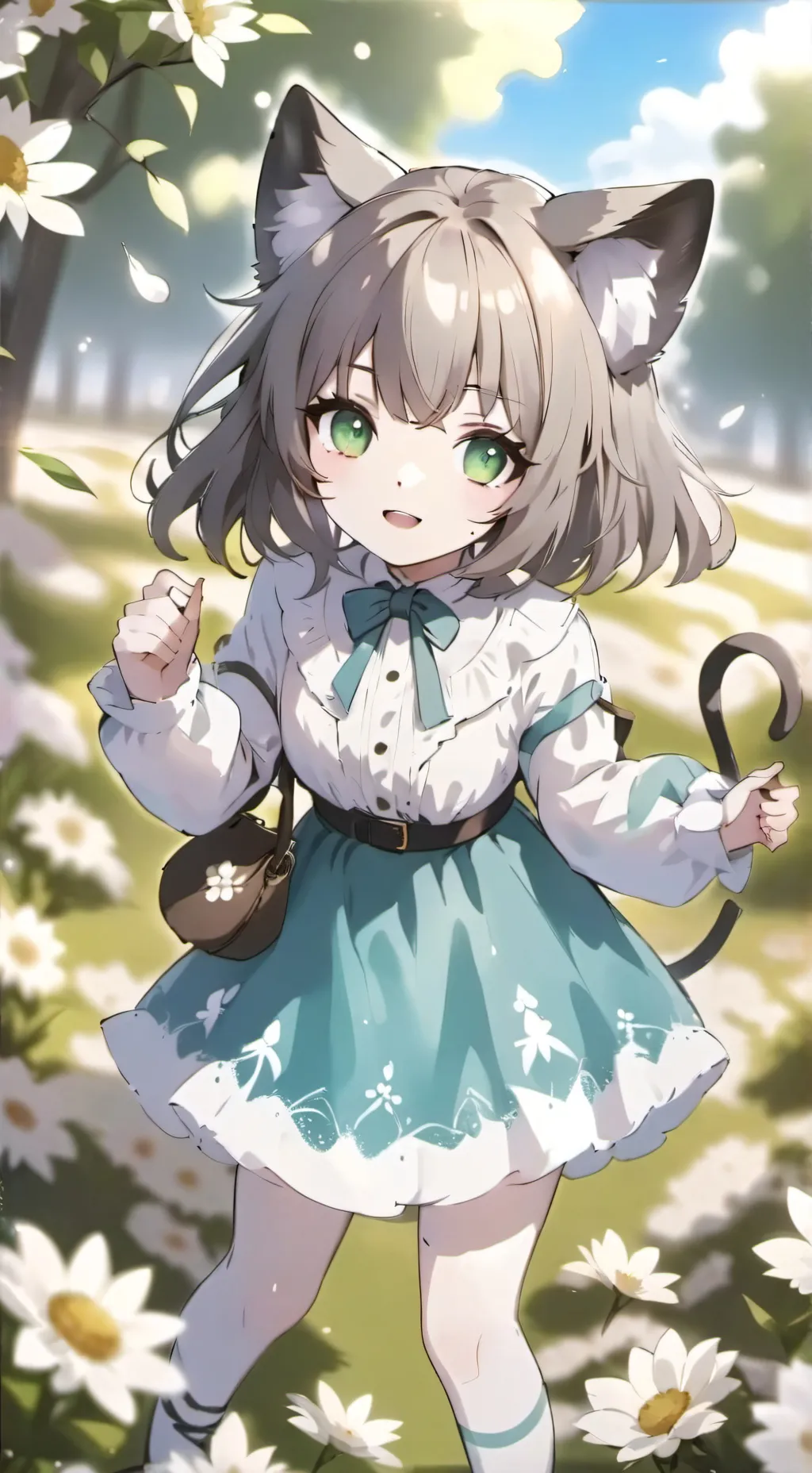 ai character: Kawaii girl background