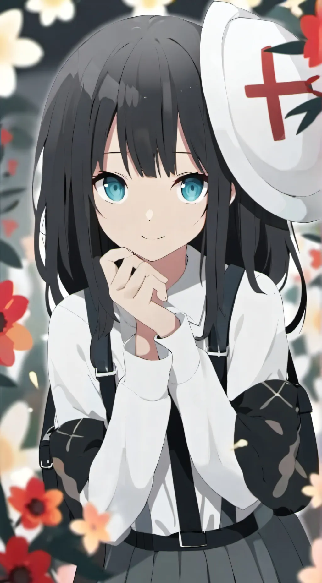 ai character: Crazy girl  background