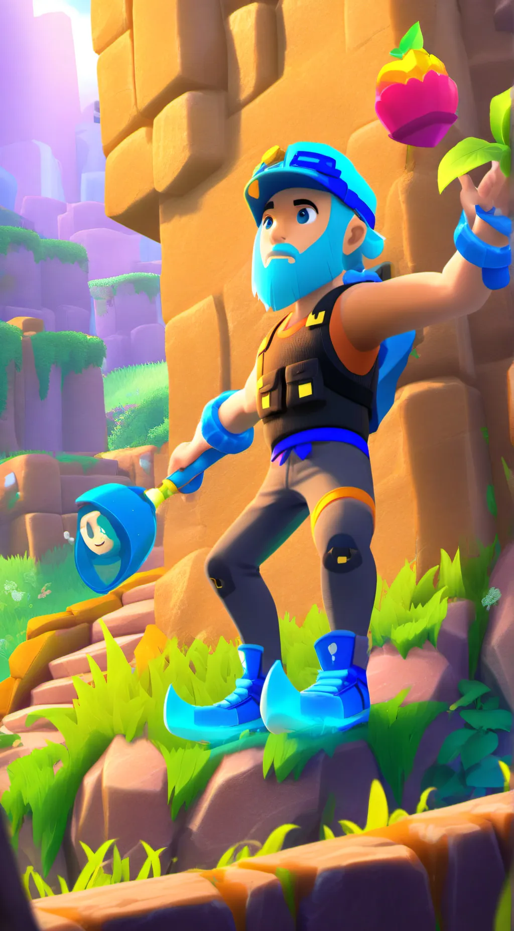 ai character: looey dw!💜💚 background