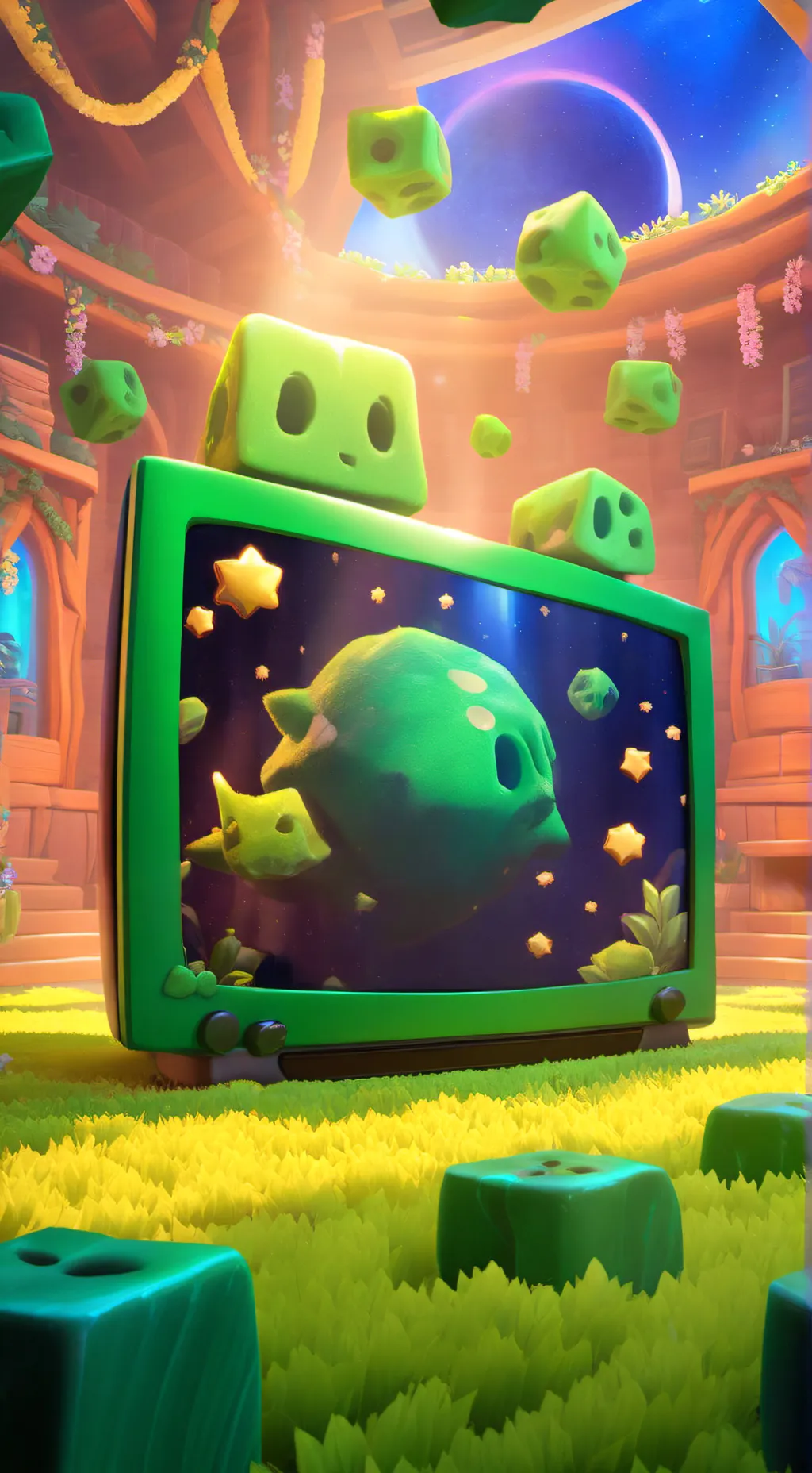 ai character: Vee background