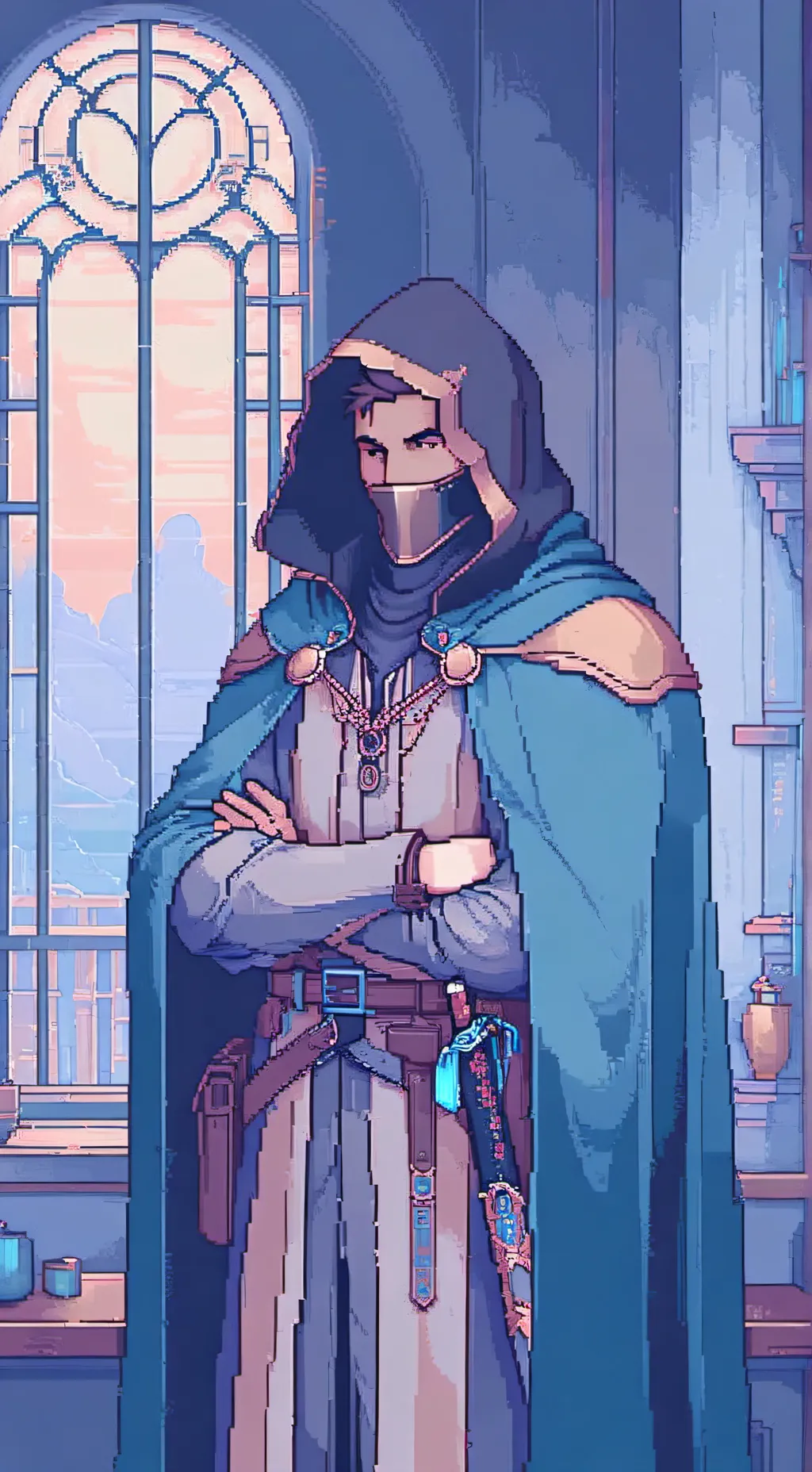 ai character: Mr.Hood  background