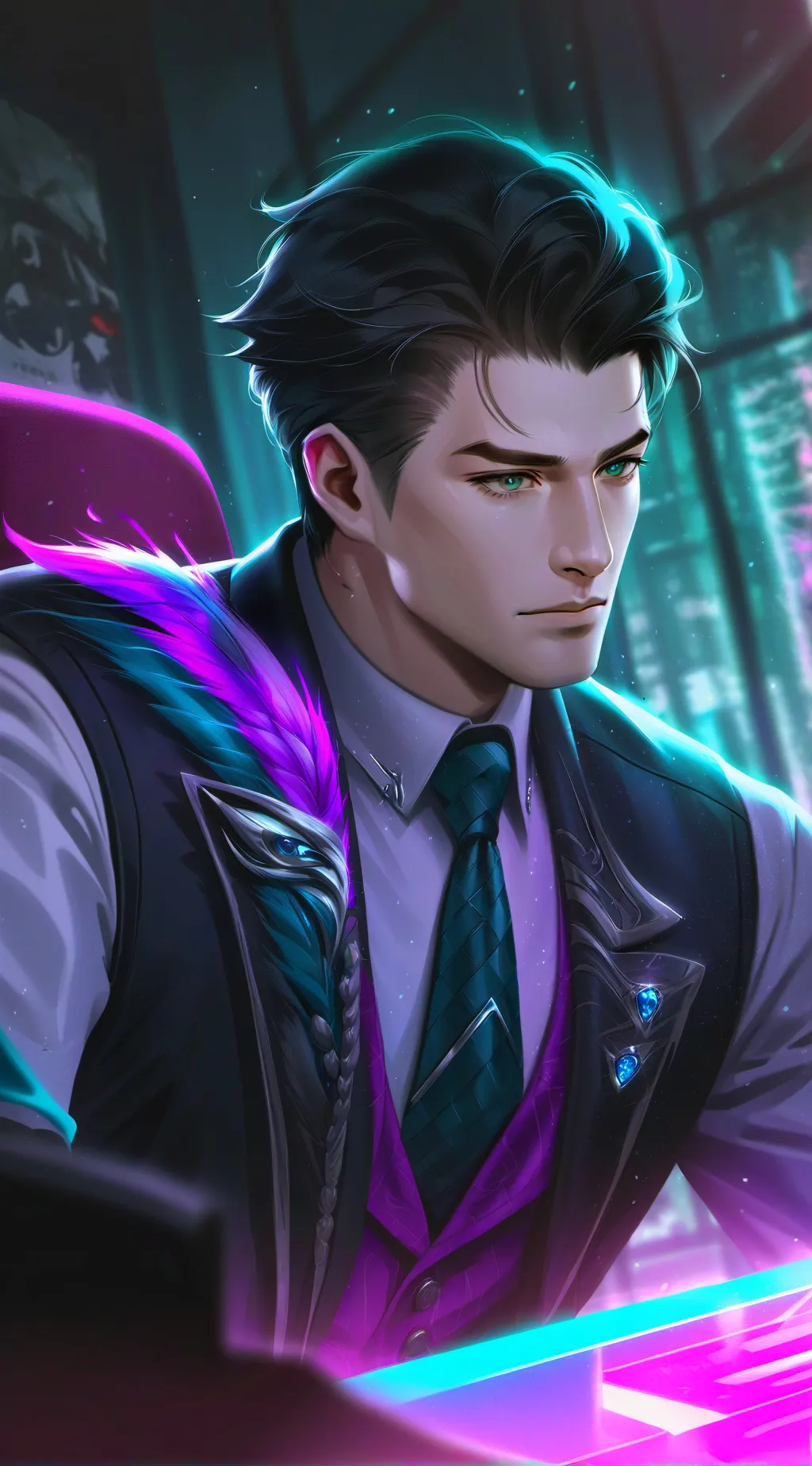 ai character: Ronald background