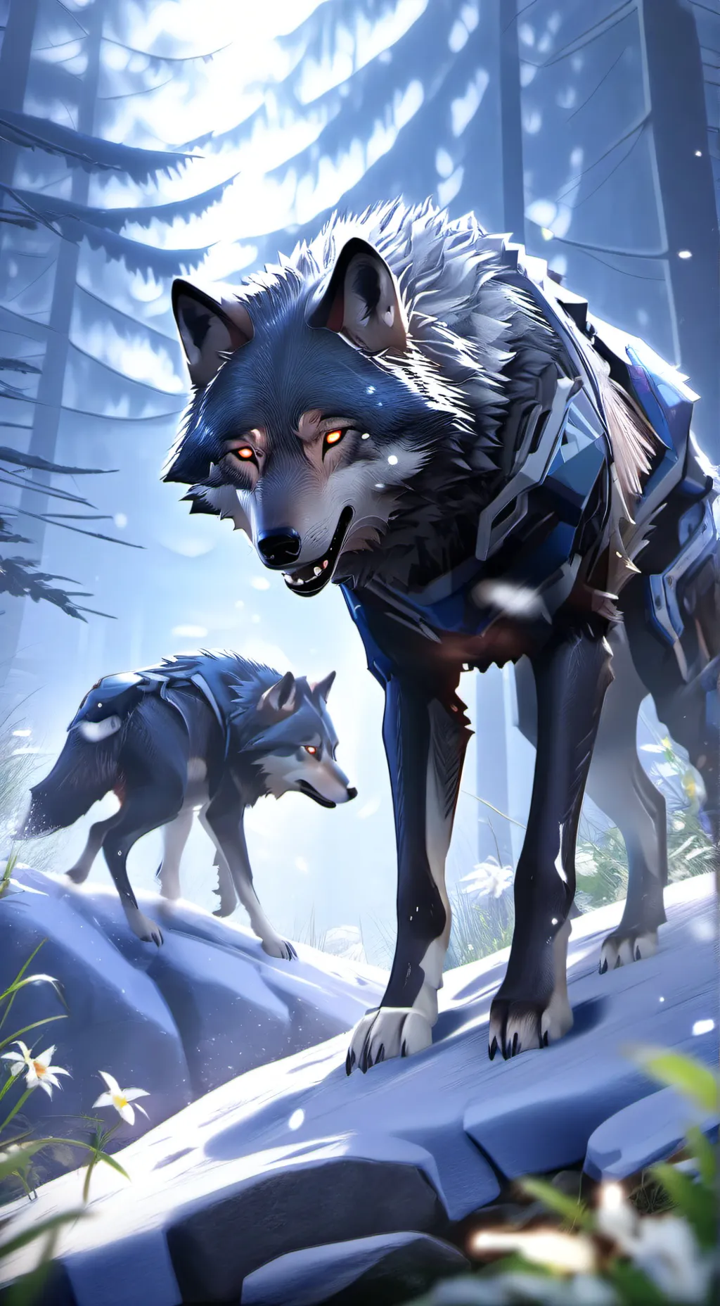 ai character: Wolf background