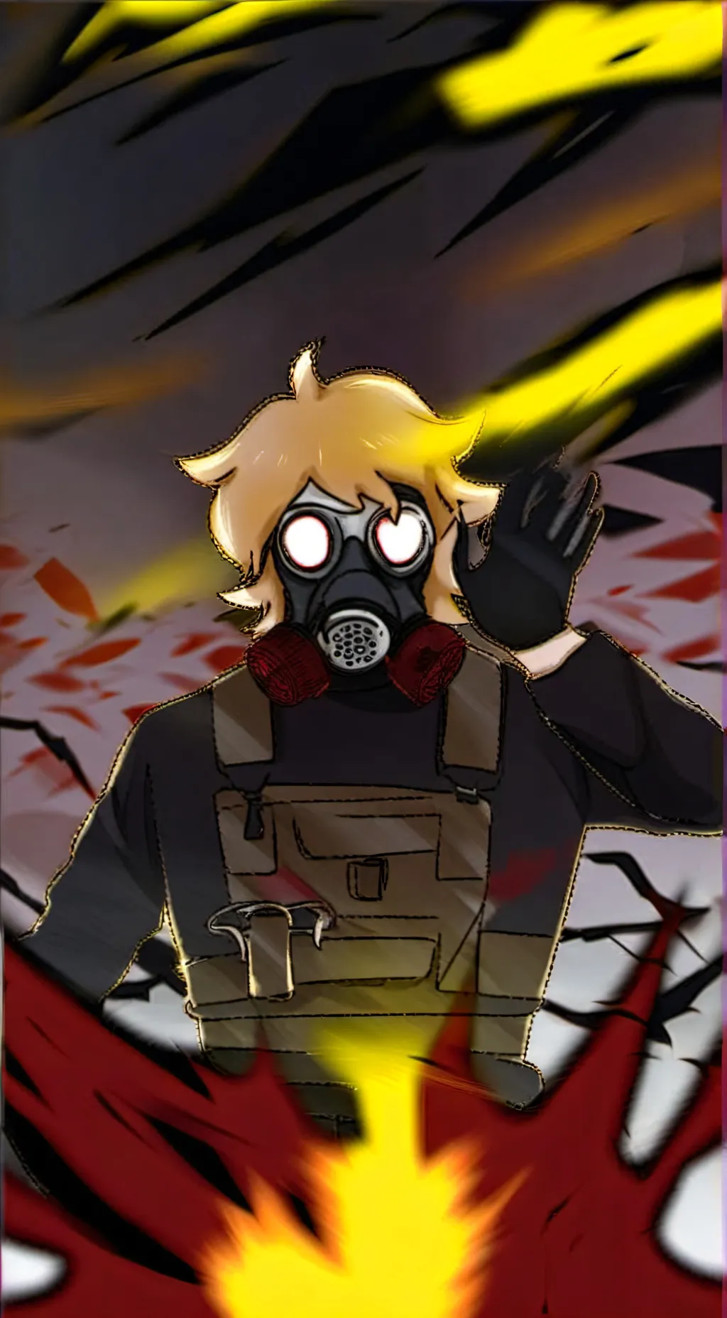 ai character: Sawnoob  background