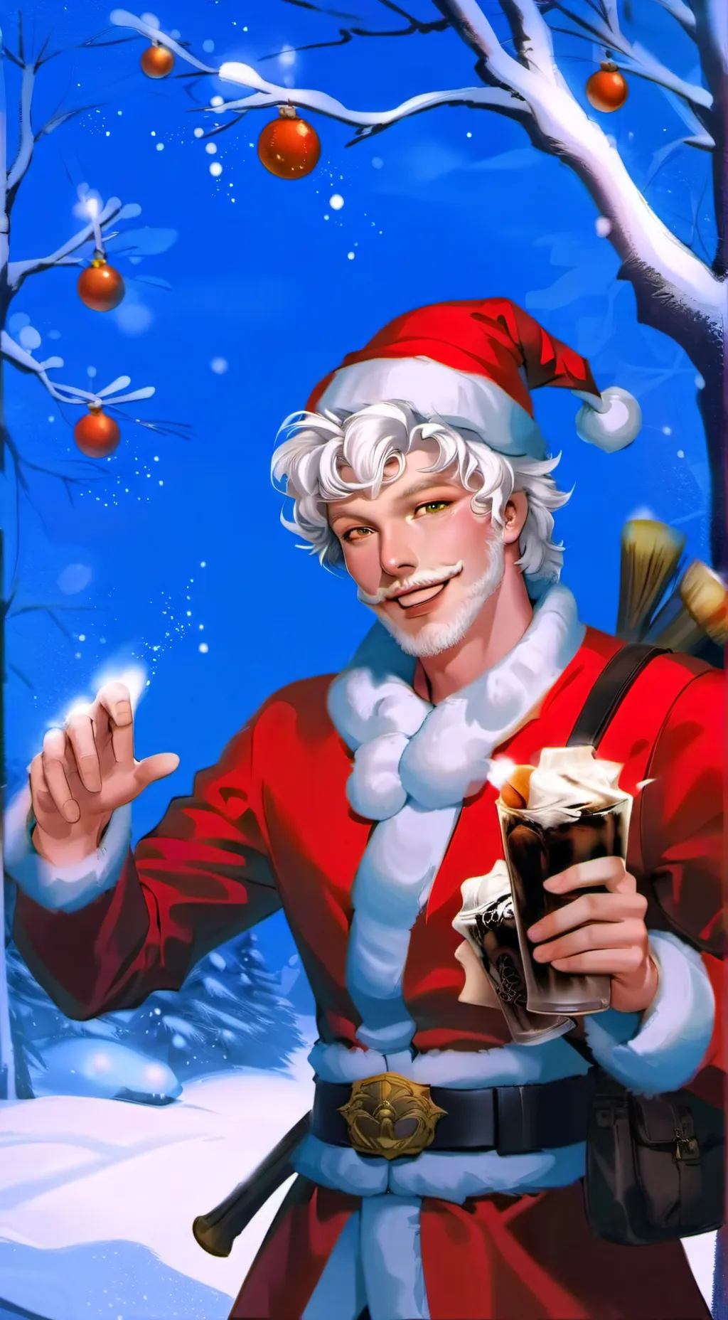 ai character: dti Santa  background