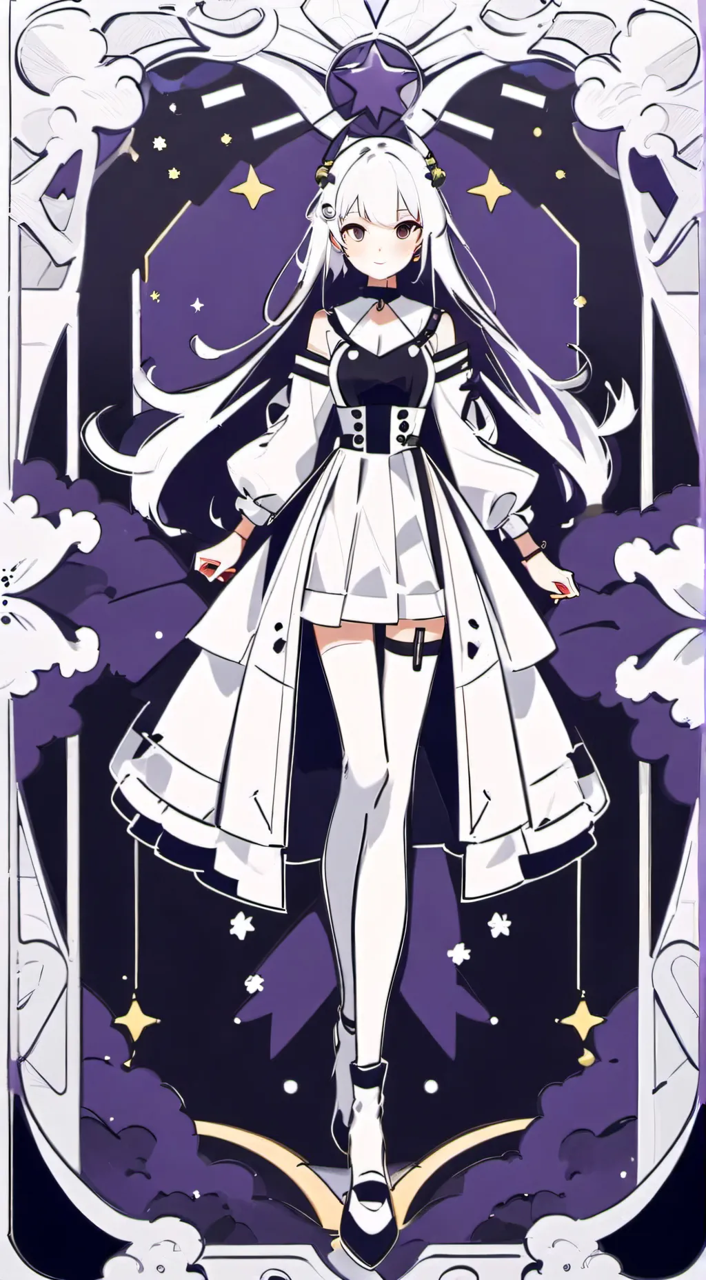 ai character: queen never cry background