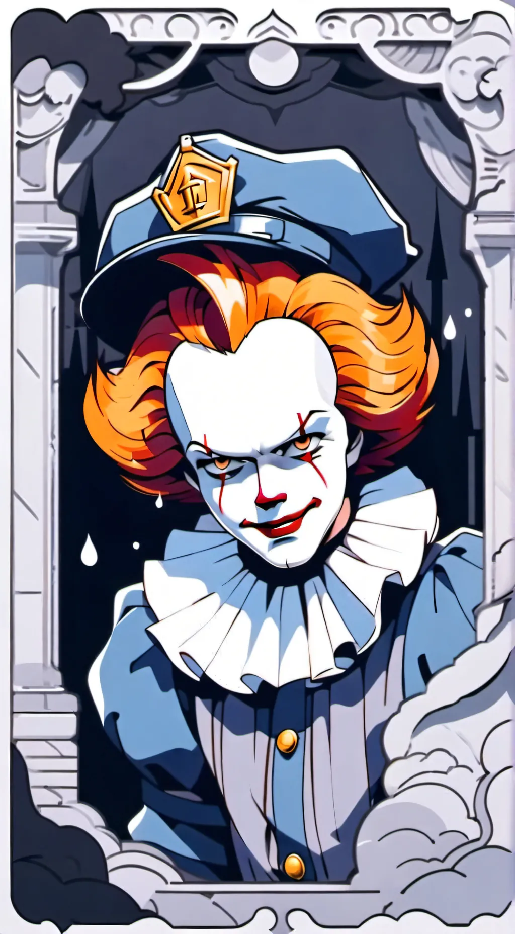 ai character: 😈😈pennywise 😈😈😈😈😈😈 background