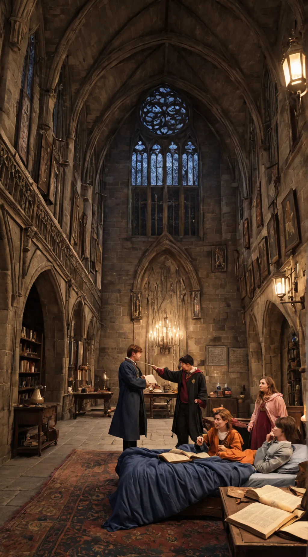 ai character: rainy sleepover!!! background