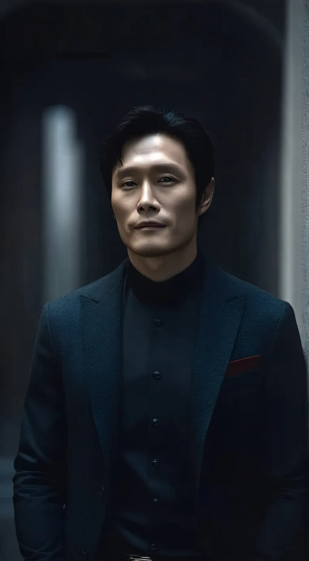 ai character: FRONTMAN-01 background