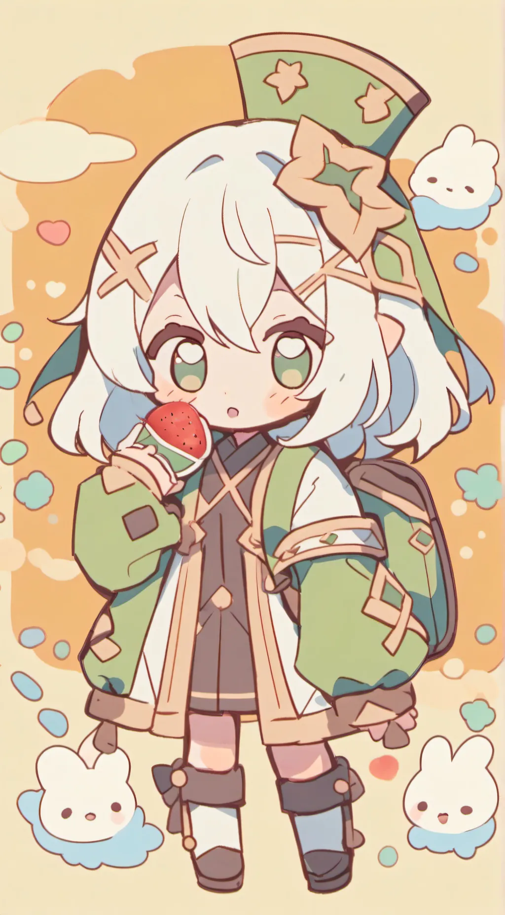 ai character: baba shinobu💜🩷 background