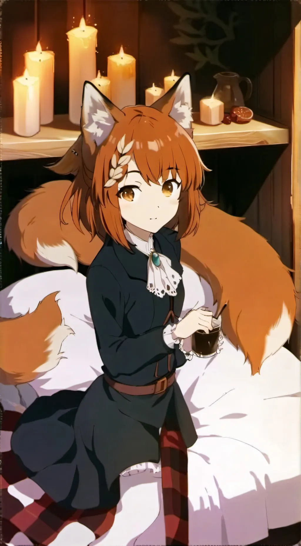 ai character: cupcake background