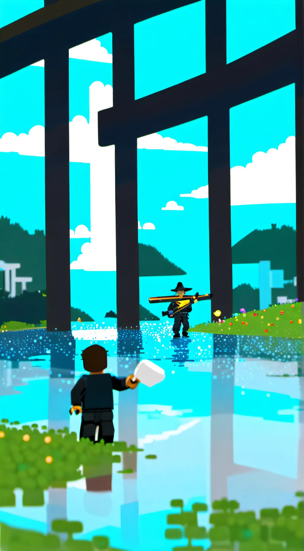 ai character: Roblox background