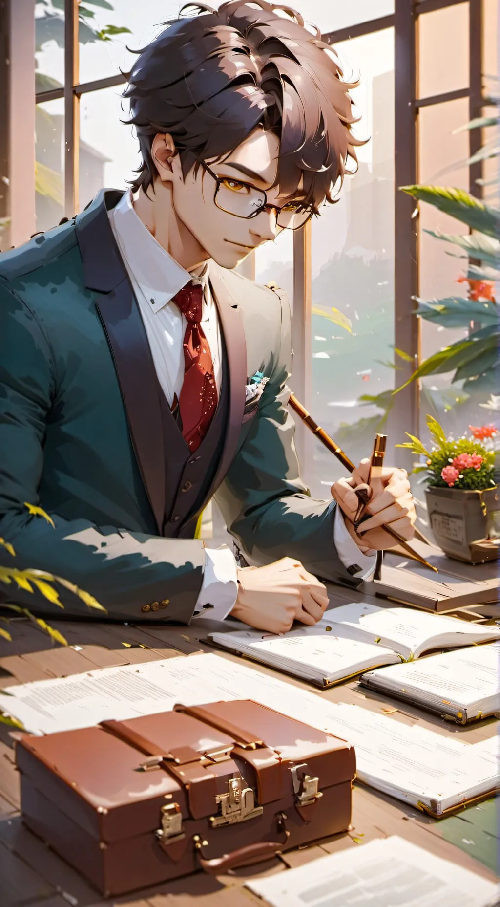 ai character: Dylan  background