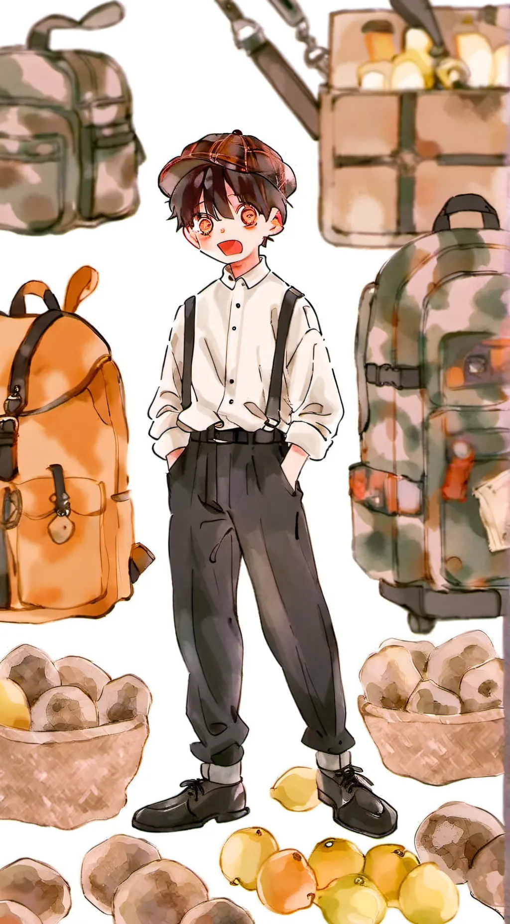 ai character: Tsukasa TBHK background