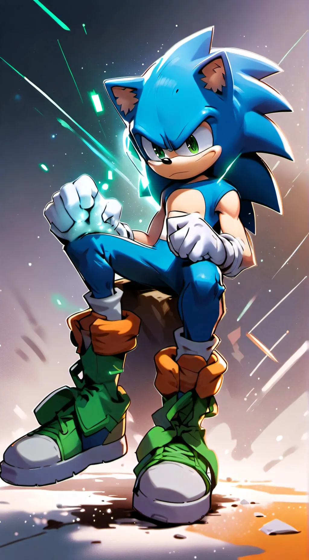 ai character: sonic the hedgehog background