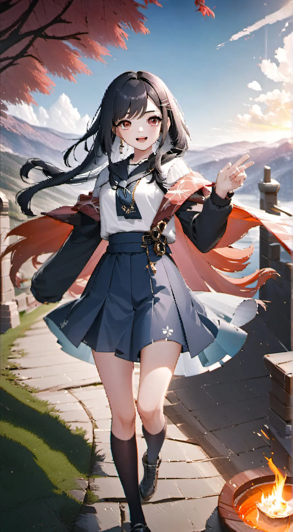 ai character: Allie. background