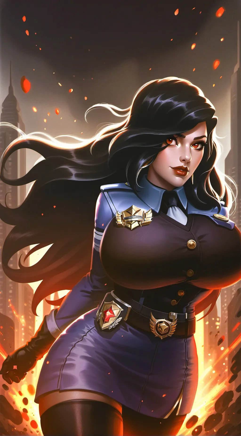 ai character: isabela  background