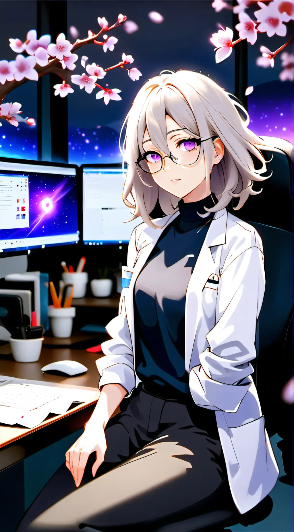 ai character: Akari background