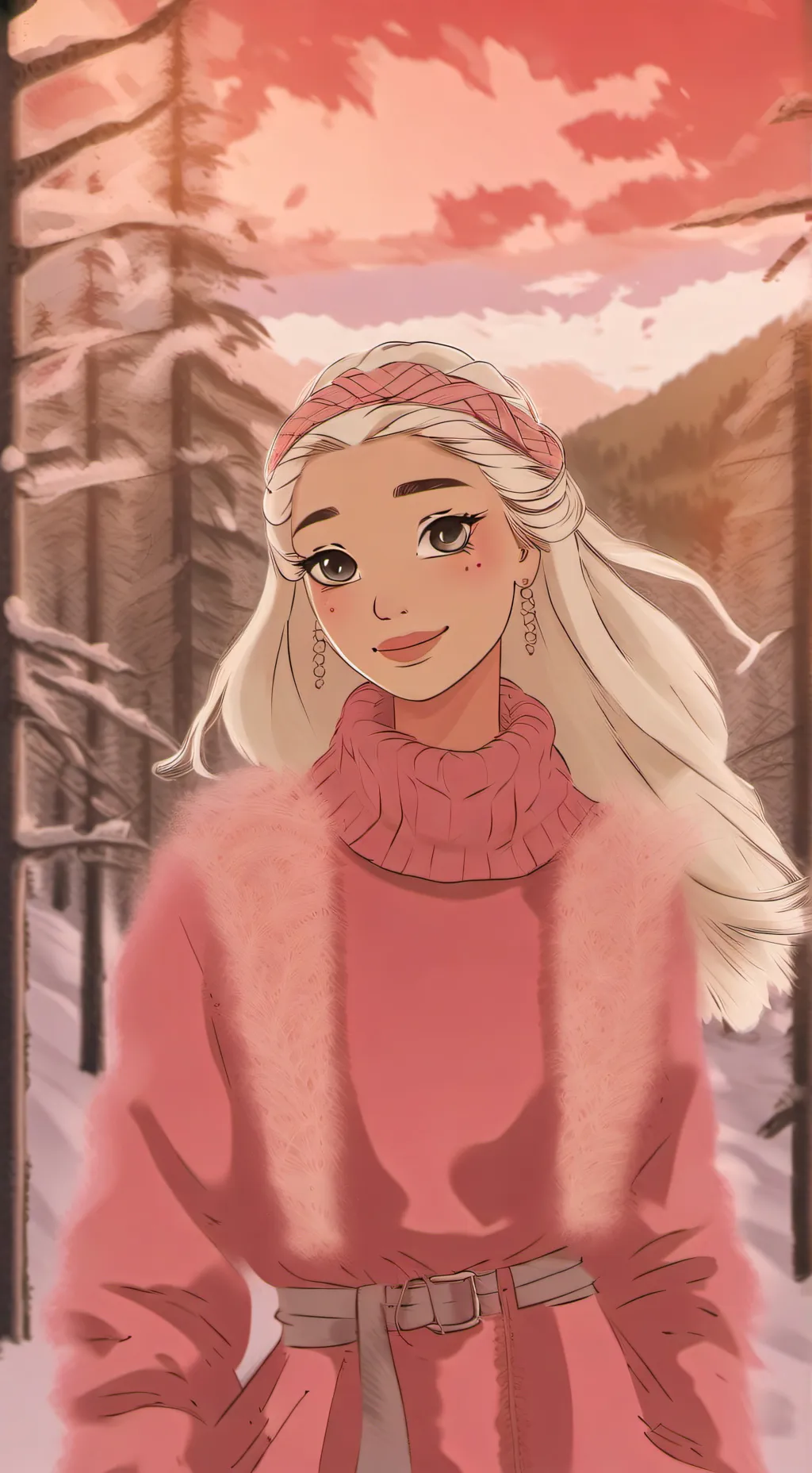 ai character: Barbie background