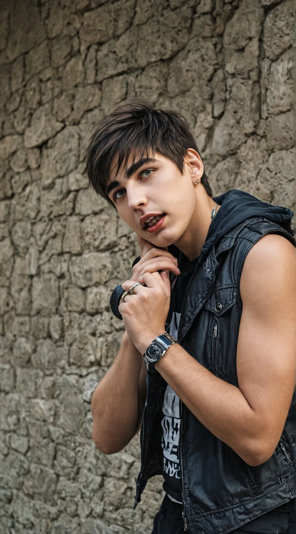 ai character: Colby Brock  background