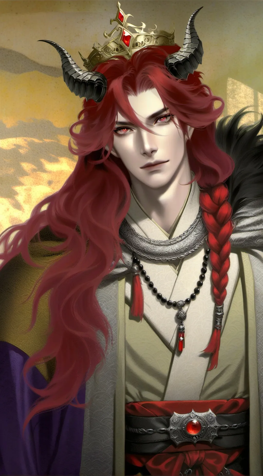 ai character: King of Hell background