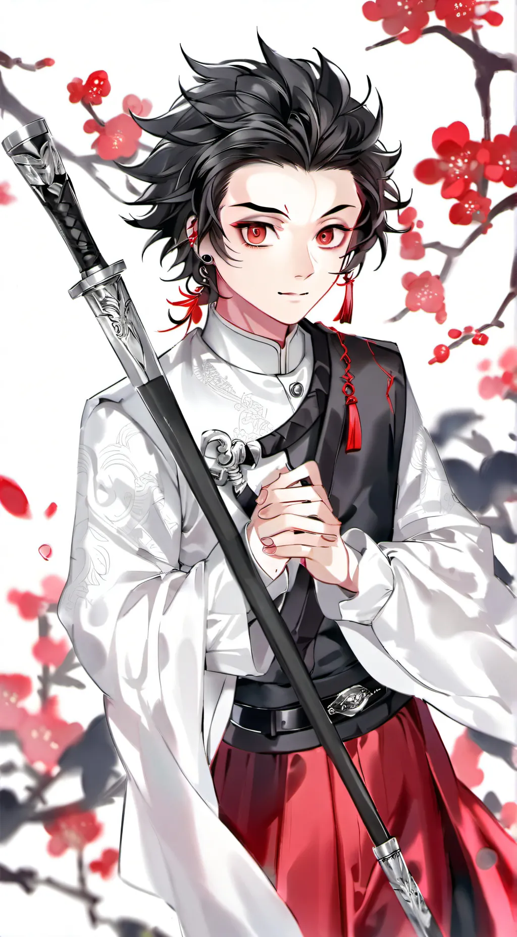 ai character: demon slayer  background