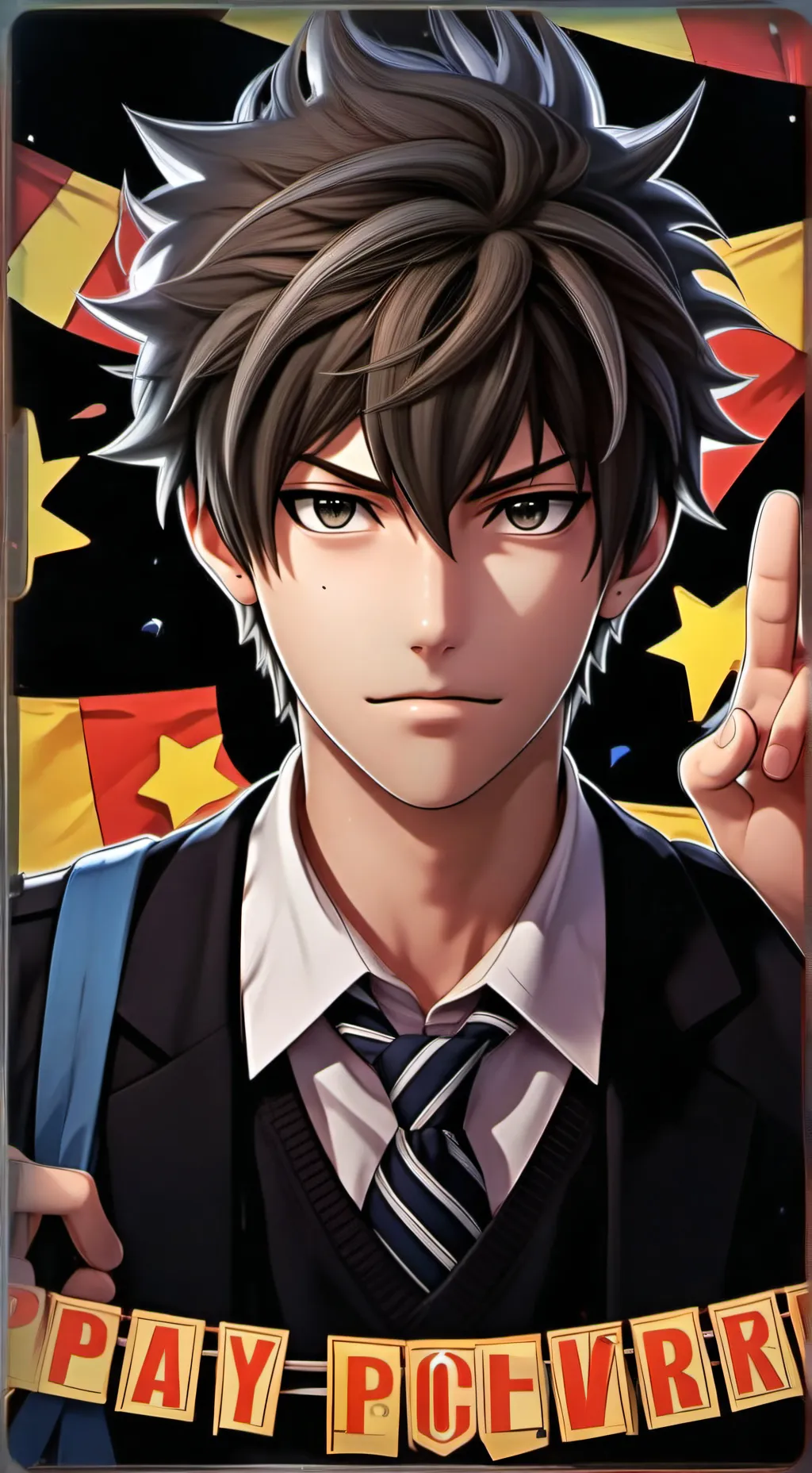 ai character: Prankster School B background