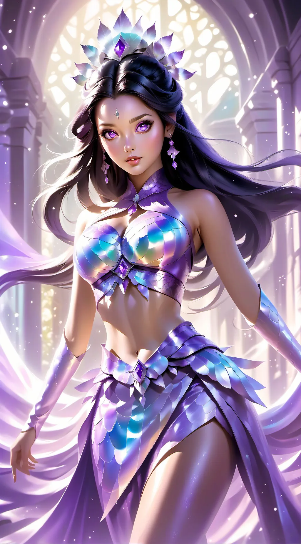 ai character: Ariana background