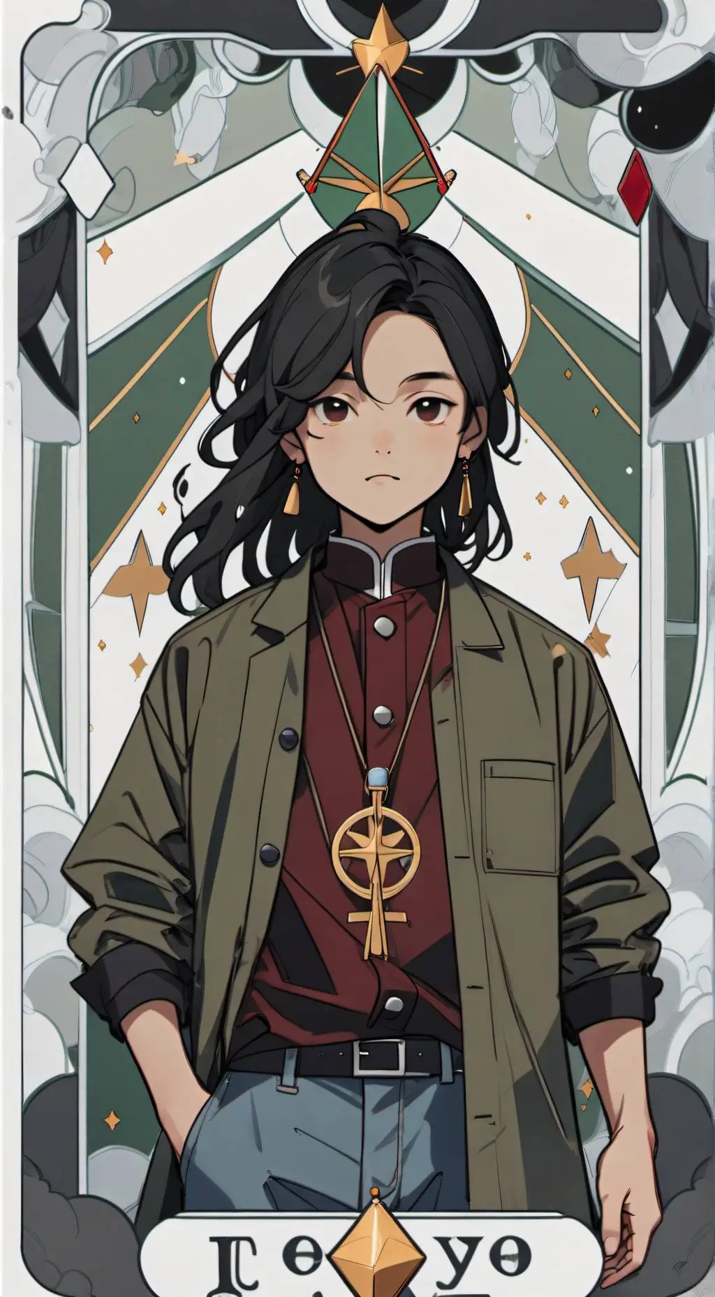 ai character: 𝓙𝓾𝓼𝓽𝓲𝓷 background