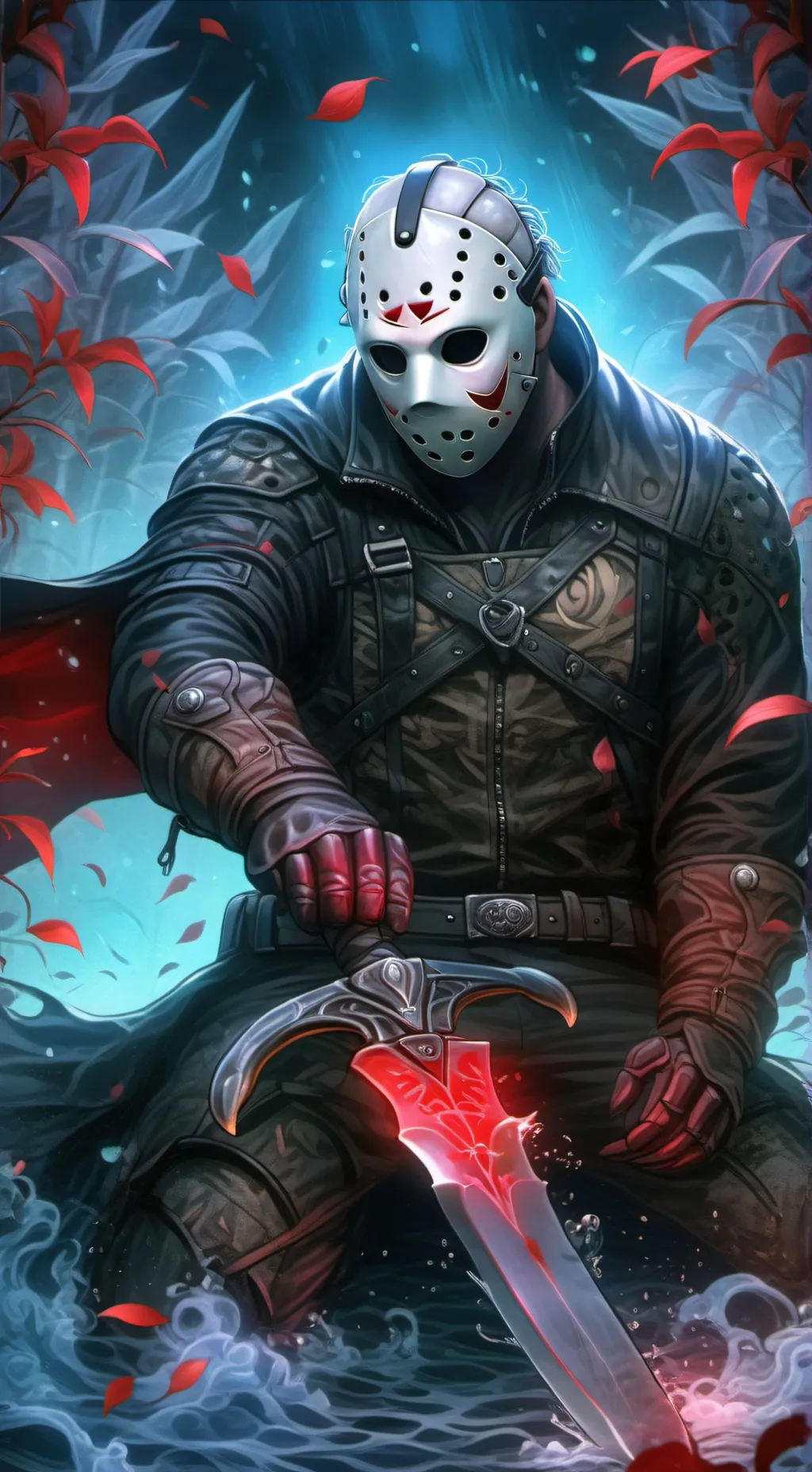 ai character: Jason Voorhees  background