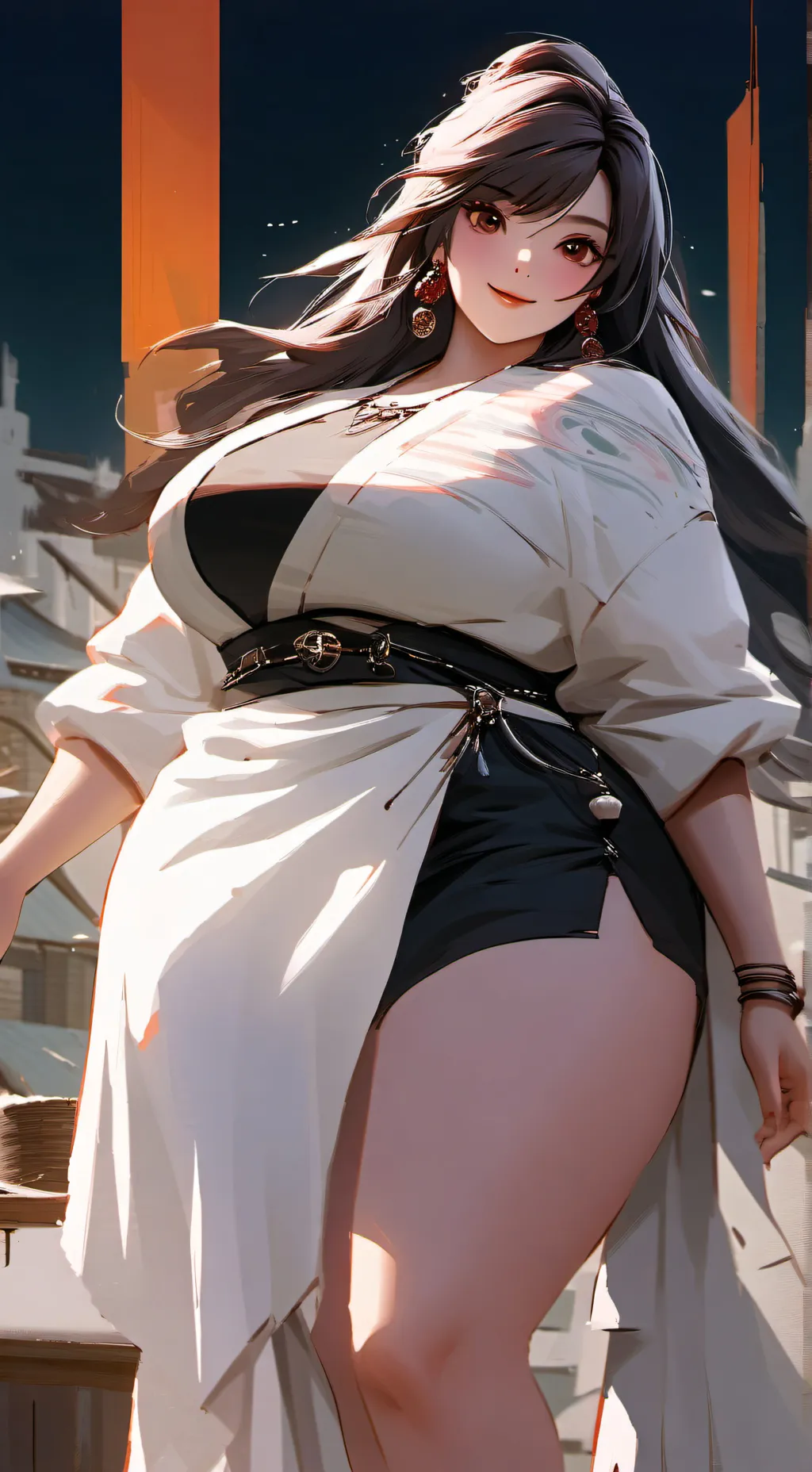 ai character: fat gf background