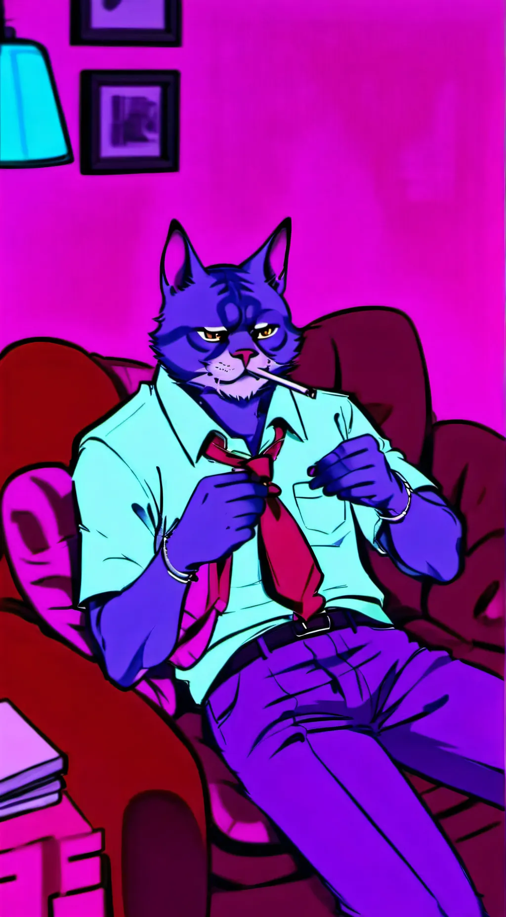 ai character: Catnap IS SICK??? background