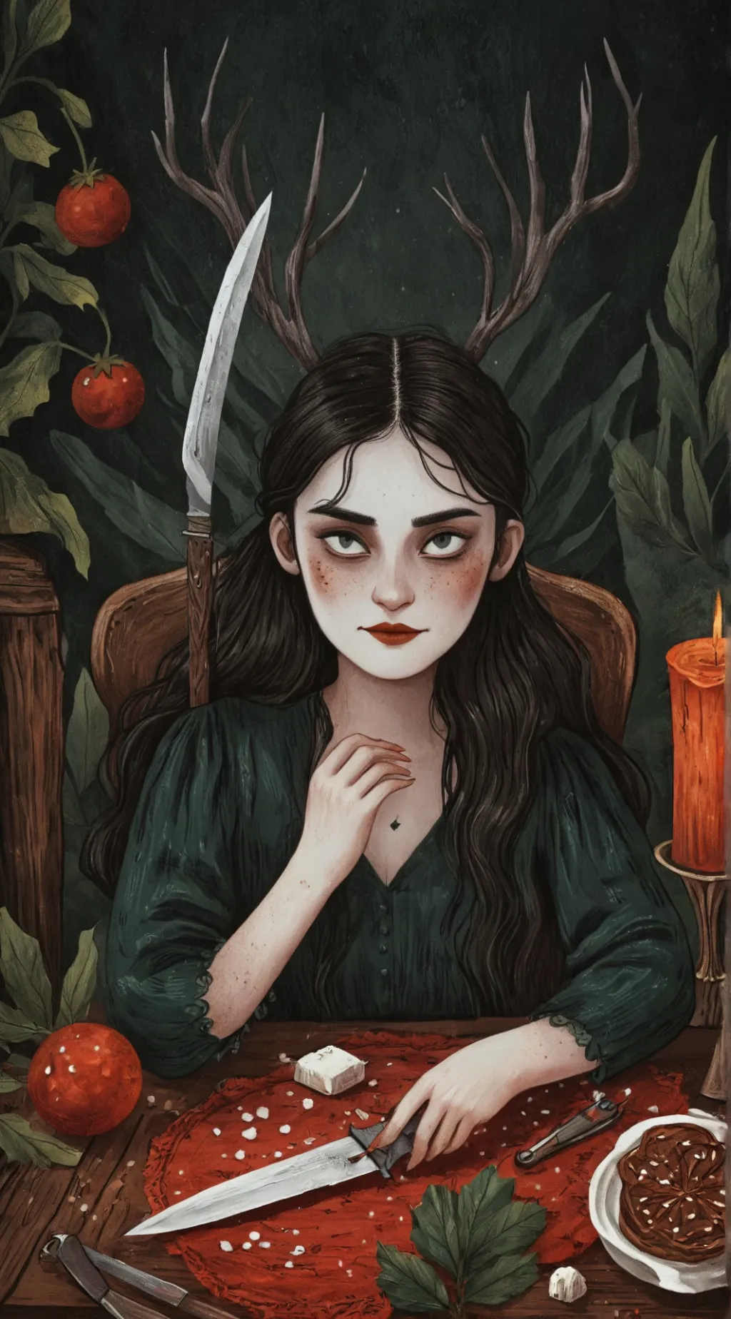 ai character: SPIN THE KNIFE 🔪  background