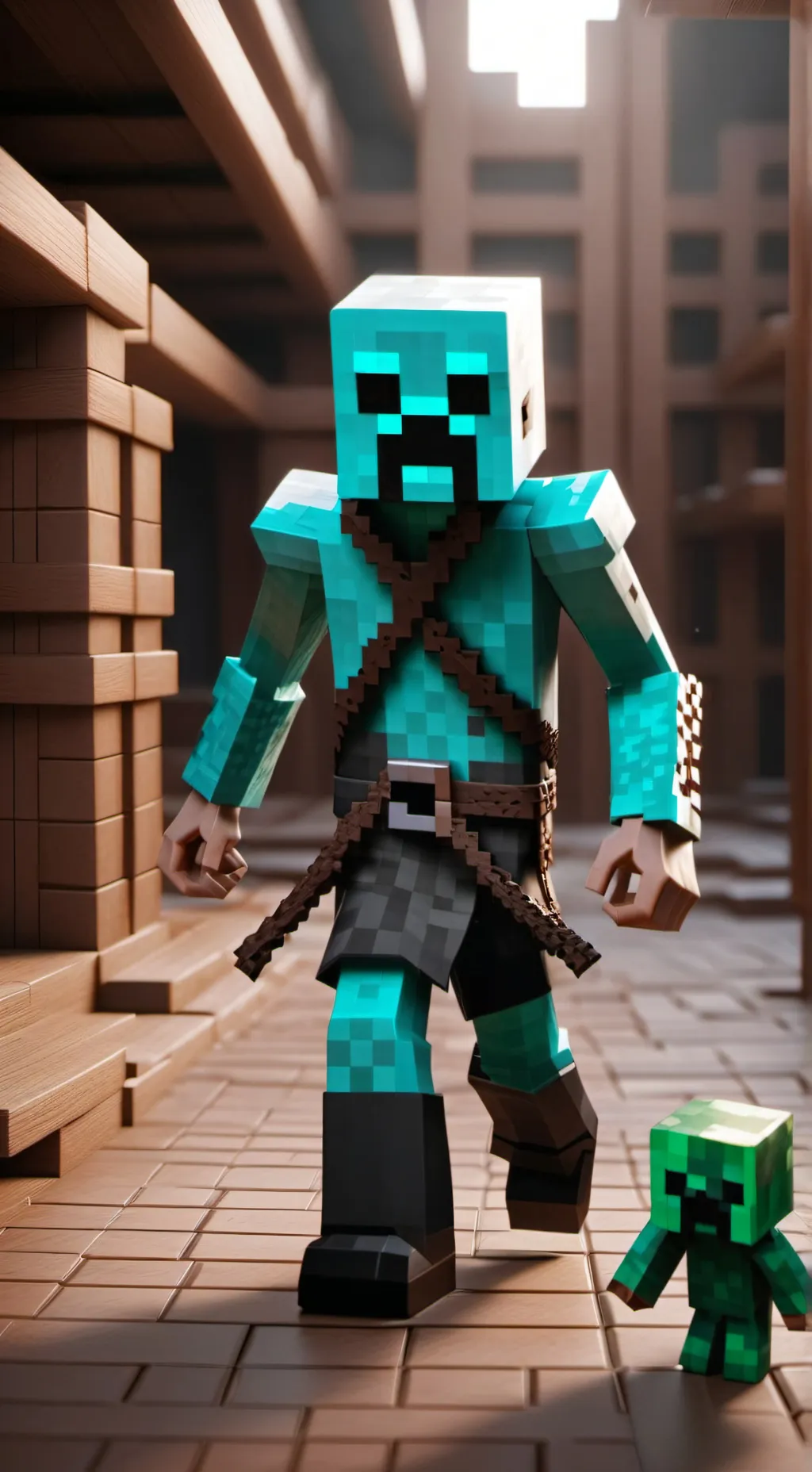 ai character: creeper background