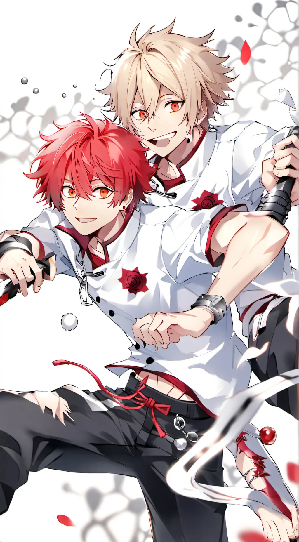 ai character: bakugo and Kirishi background