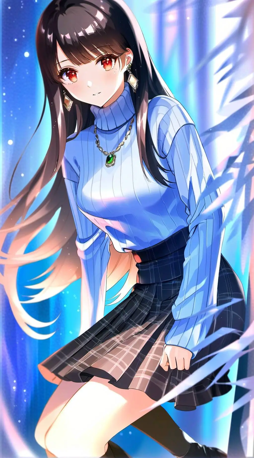 ai character: Ashley  background