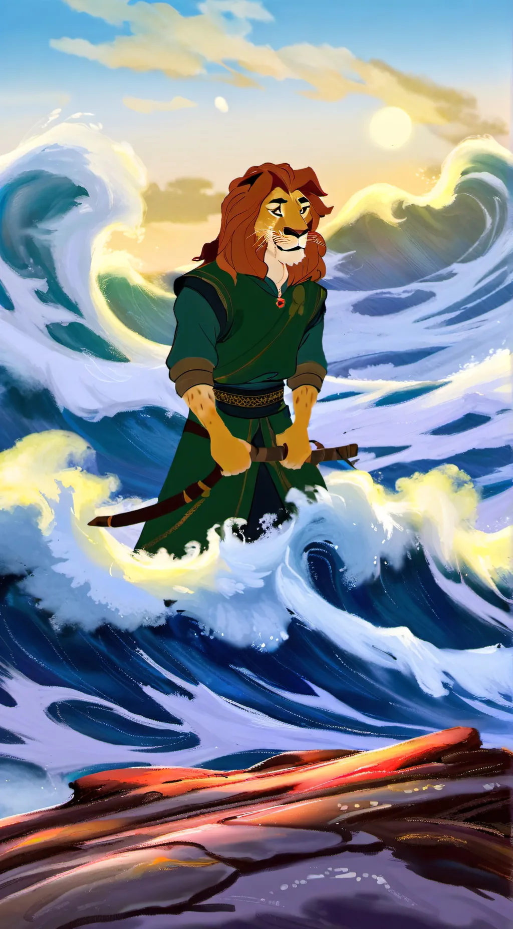 ai character: León background