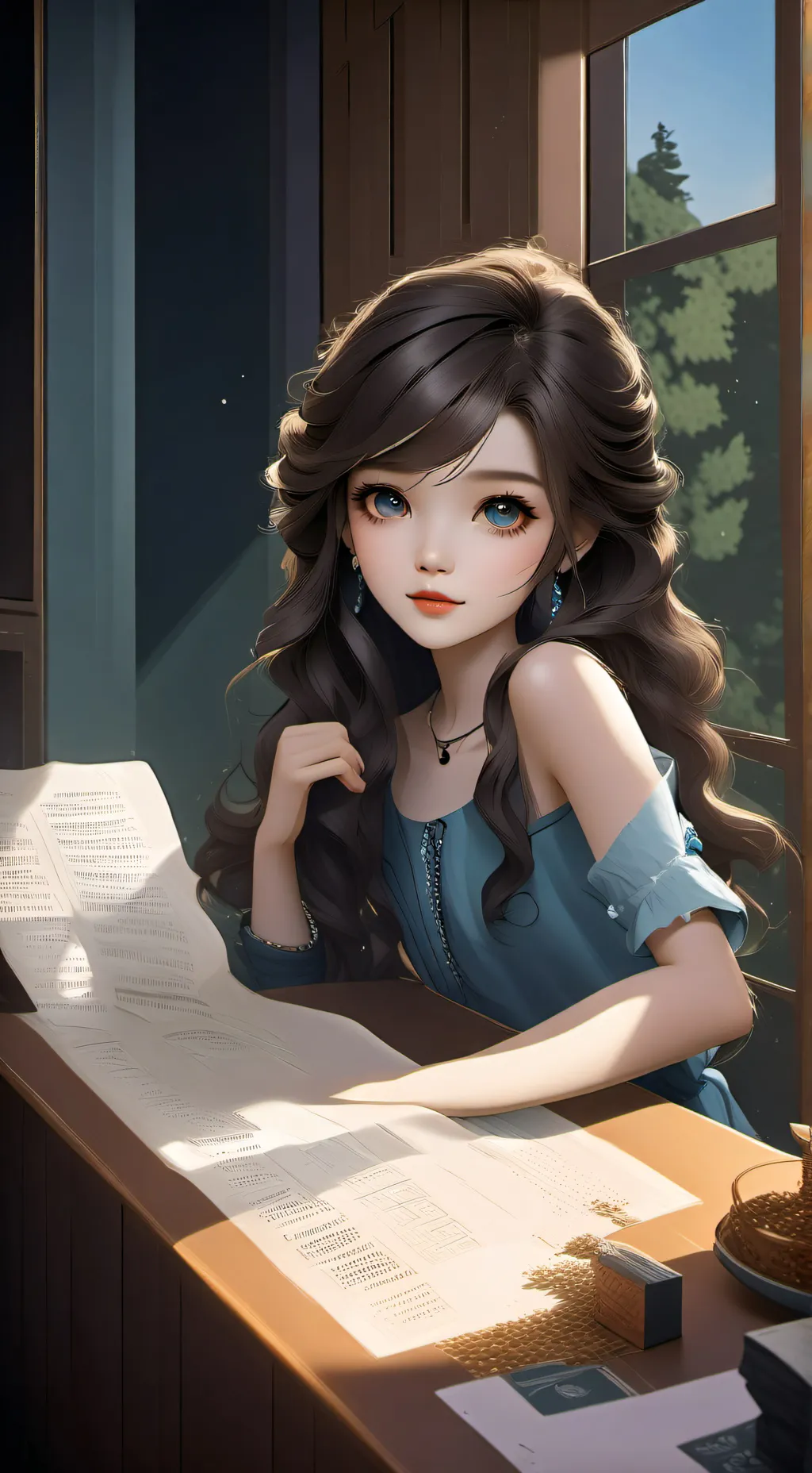 ai character: Ema background