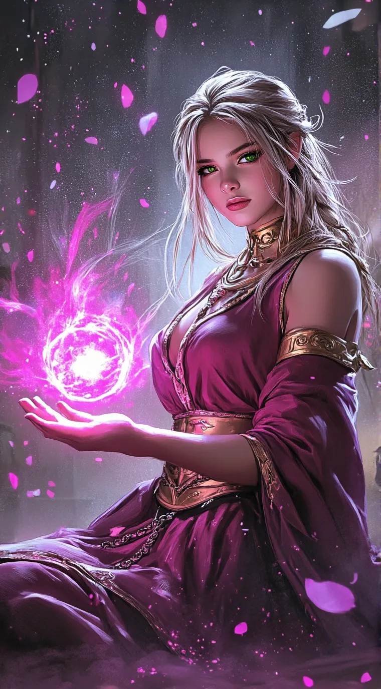 ai character: Nicky😇 background