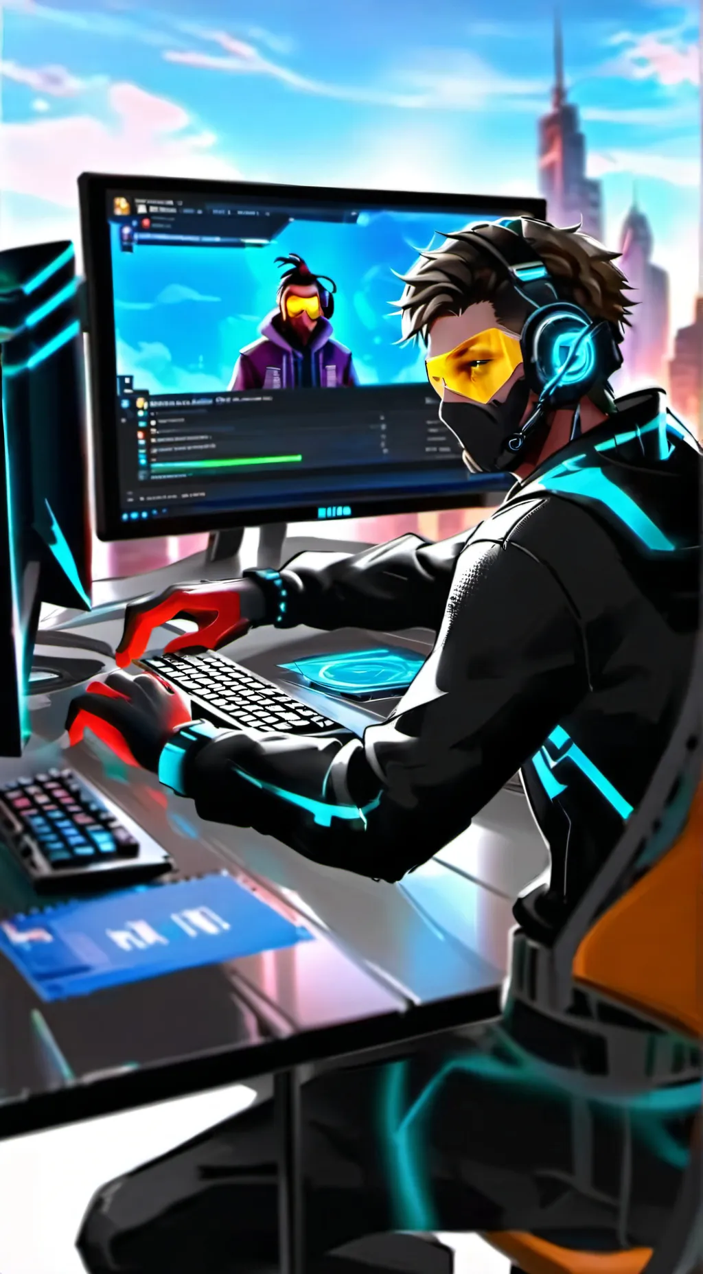 ai character: let's play some fo background