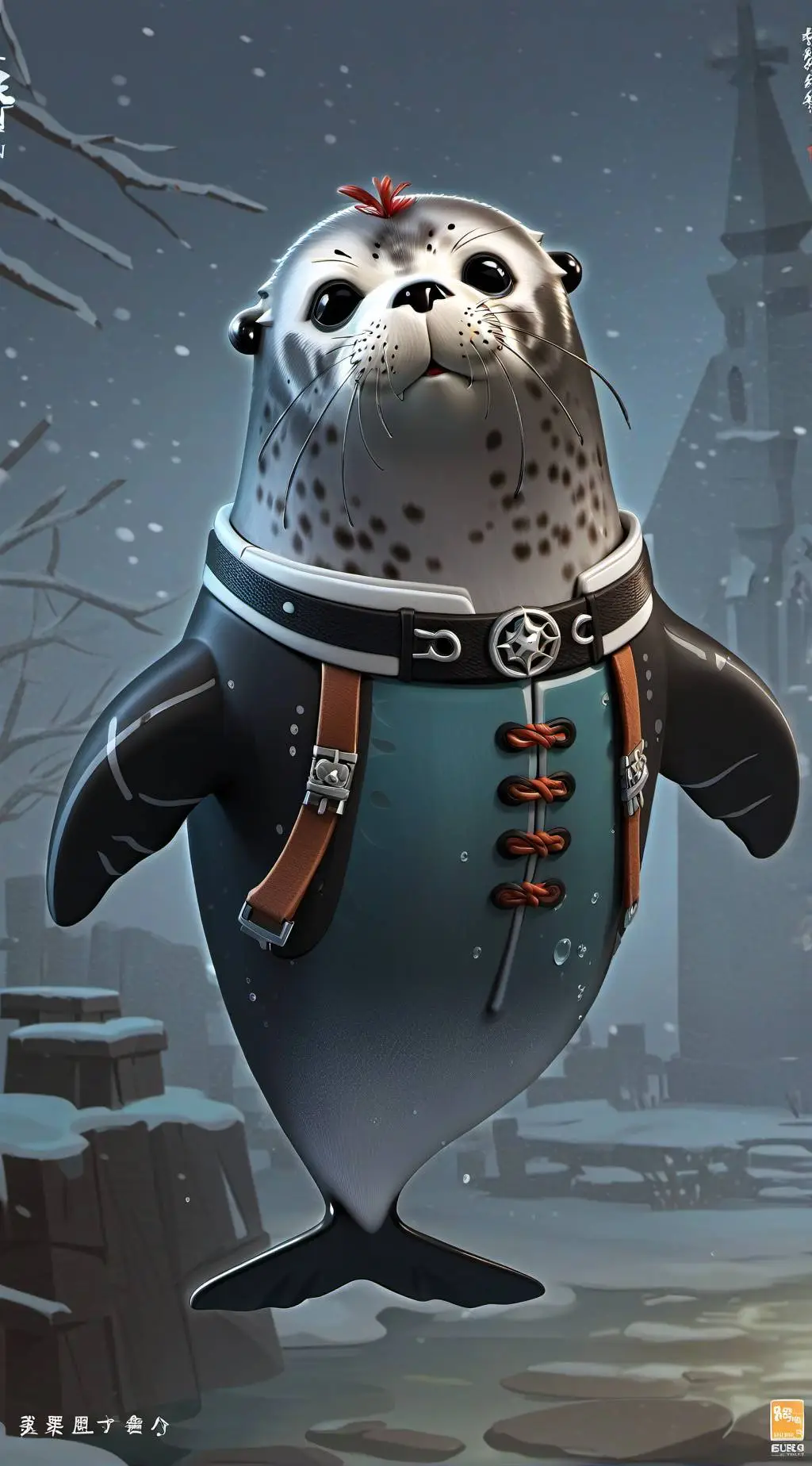 ai character: HH chillin background