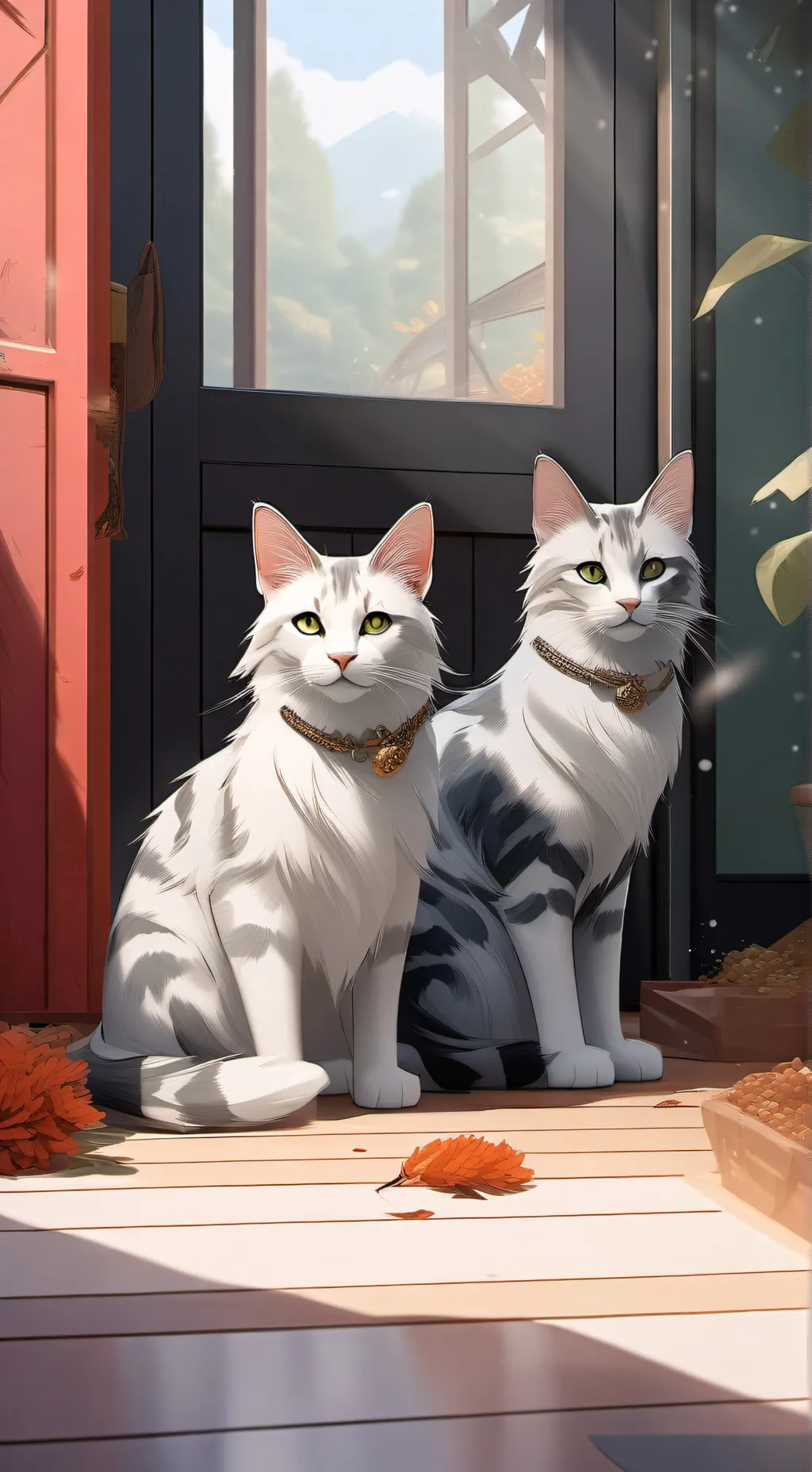 ai character: cats background